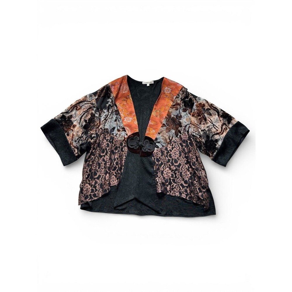 VTG Spencer Alexis Fabulous Jacket Velvet Burnout Fairycore Size 12